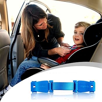 STRAP STOP Anti Escape Car Seat Strap — UK Made, Crash Tested, ECE R44-04 & R129 -BLUE